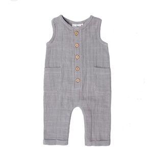 City Mouse Studio Gauze Cotton Baby Romper Size 0-3 Months